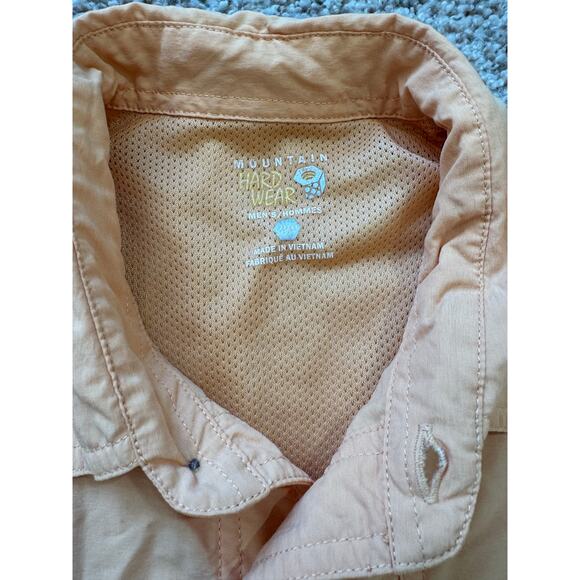 Mountain Hardware Long sleeve, button down, shirt, size LG; Orange, Vintage - Picture 12 of 12